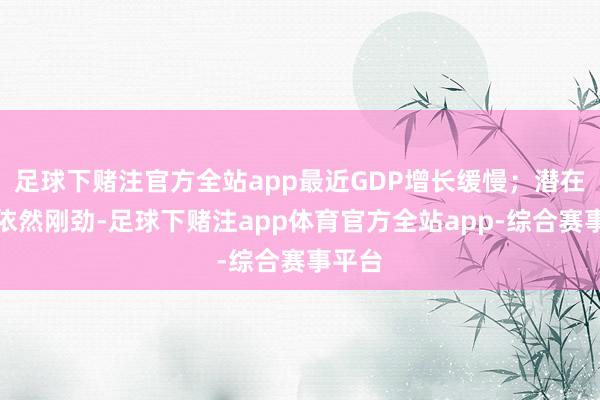 足球下赌注官方全站app最近GDP增长缓慢；潜在需求依然刚劲-足球下赌注app体育官方全站app-综合赛事平台