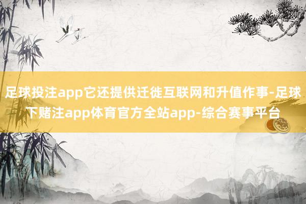 足球投注app它还提供迁徙互联网和升值作事-足球下赌注app体育官方全站app-综合赛事平台