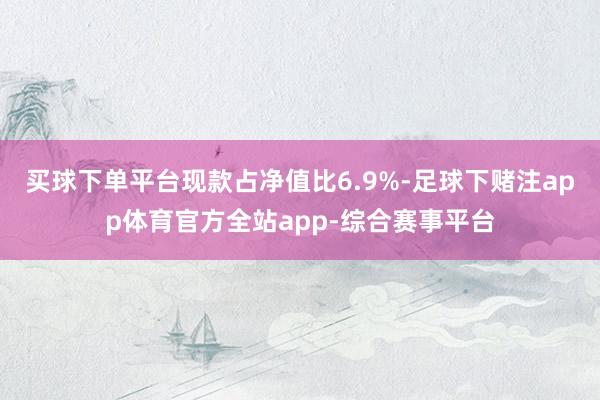 买球下单平台现款占净值比6.9%-足球下赌注app体育官方全站app-综合赛事平台