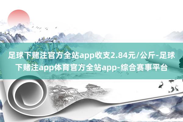 足球下赌注官方全站app收支2.84元/公斤-足球下赌注app体育官方全站app-综合赛事平台