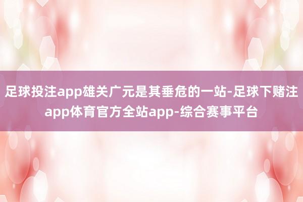 足球投注app雄关广元是其垂危的一站-足球下赌注app体育官方全站app-综合赛事平台