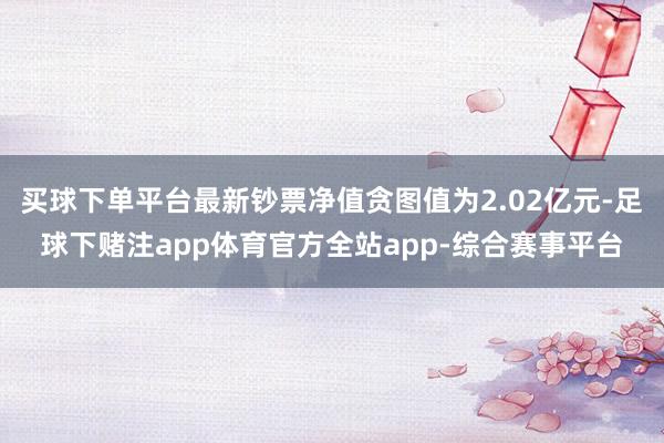 买球下单平台最新钞票净值贪图值为2.02亿元-足球下赌注app体育官方全站app-综合赛事平台